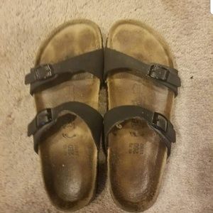 Birkenstock black sandals. Excellent condition